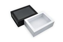 Magnetbox mit Sichtfenster in versch. Farben