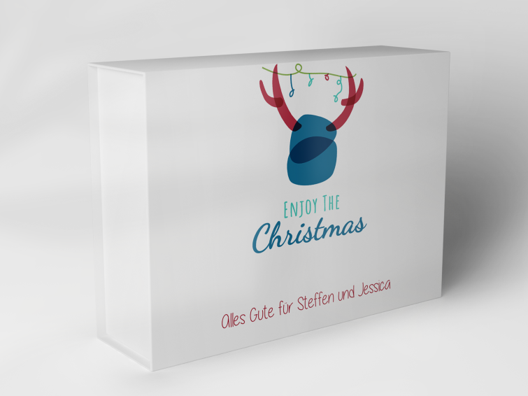 Geschenkbox "Rentier Weihnachtslichter" 1007_08_0002 
