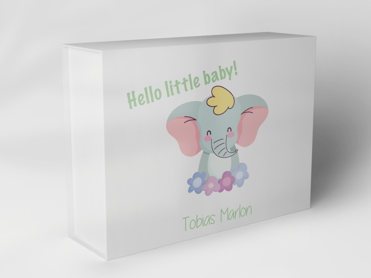 Geschenkbox "Elefant mit Blumen" 1007_01_0003 