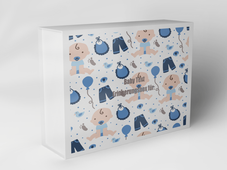 Geschenkbox "Babymuster in Blau" 1007_01_0009