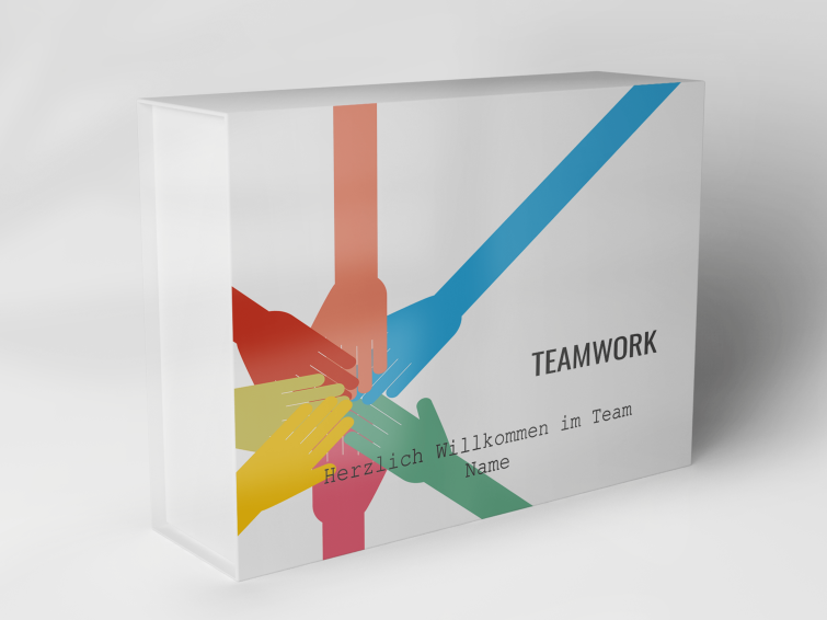 Geschenkbox "bunte Hände Teamwork" 1007_07_0011 