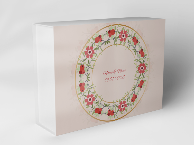 Geschenkbox "Blumenkranz mit Äpfeln" 1007_05_0041 