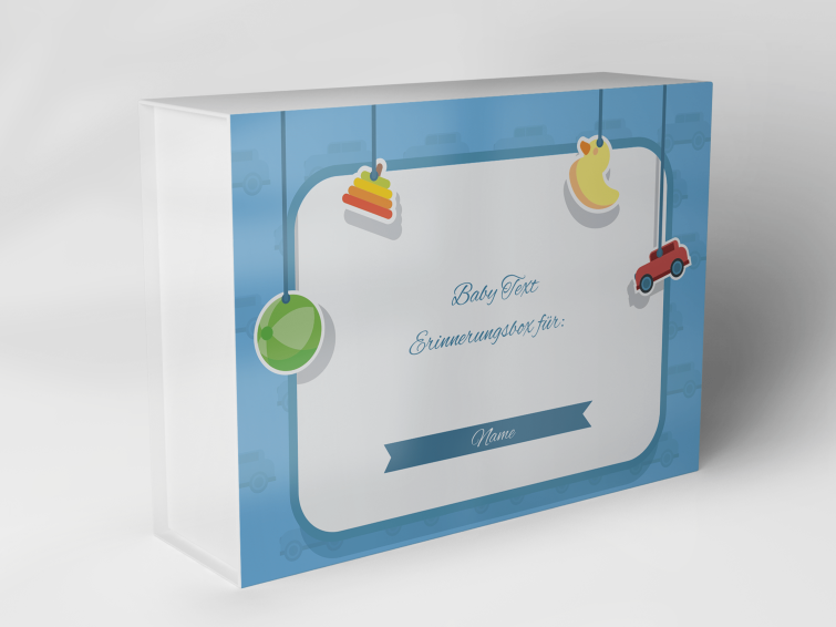 Geschenkbox "Babyspielzeug und Autoanhänger" 1007_01_0053 