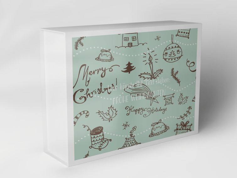 Geschenkbox "Weihnachtsmotive und Schriftzüge" 1007_08_0046 