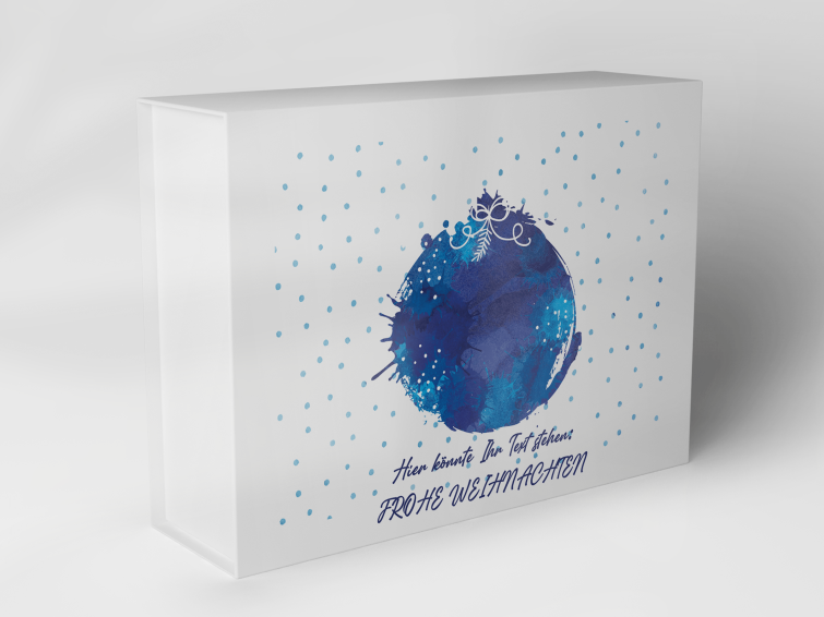 Geschenkbox "Weihnachtskugel und Punkte" 1007_08_0055 