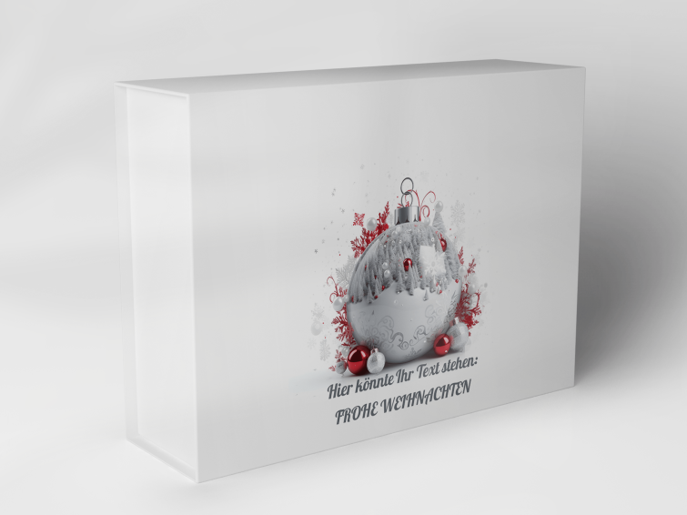 Geschenkbox "Weihnachtskugel mit Schnee" 1007_08_0058 