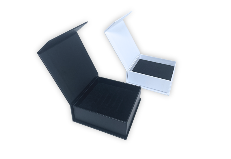 Schmuckbox mit Inlay, Magnetbox versch. Farben, matte Optik 1007SB9 