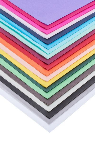 Seidenpapier neutral "Rügen" versch. Farben, 17 g/qm², 50x75 cm, ab 24 Bögen 2107B50 Seidenpapier neutral "Rügen" versch. Farben, 17 g/qm², 50x75 cm, ab 24 Bögen 2107B50