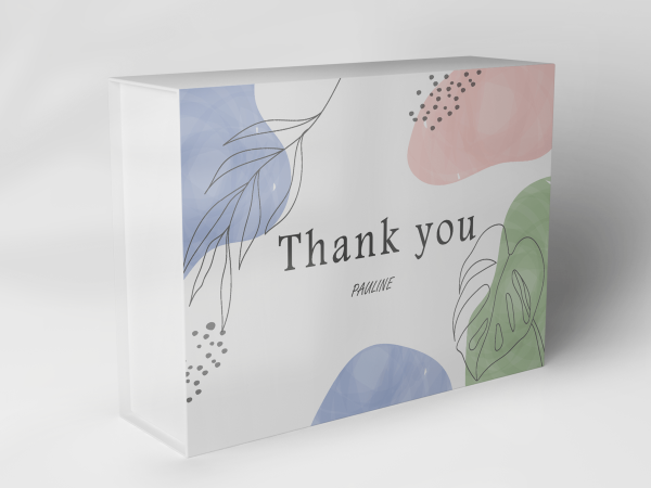 Geschenkbox "Pastellblätter und Punkte" 1007_02_0002 