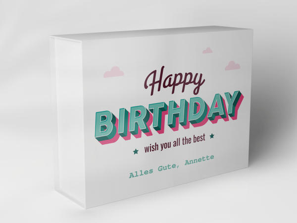 Geschenkbox "Happy Birthday Sterne" 1007_04_0001 Geschenkbox "Happy Birthday Sterne" 1007_04_0001