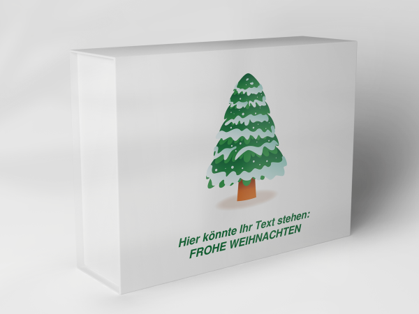 Geschenkbox "Weihnachtsbaum im Schnee" 1007_08_0010 Geschenkbox "Weihnachtsbaum im Schnee" 1007_08_0010