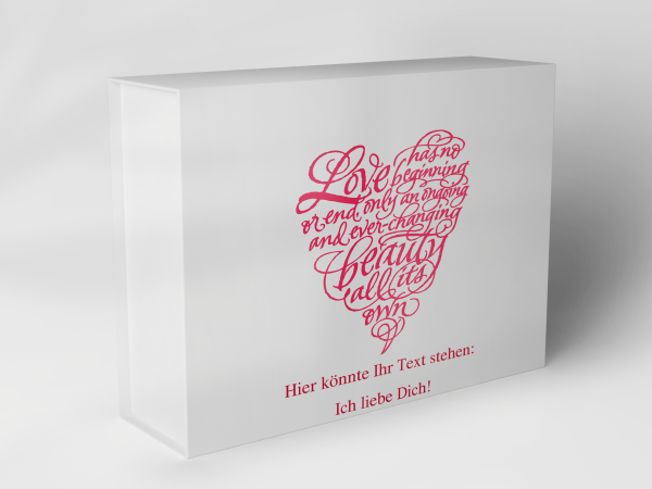 Geschenkbox "Herz aus Schriftzug" 1007_06_0015 Geschenkbox "Herz aus Schriftzug" 1007_06_0015