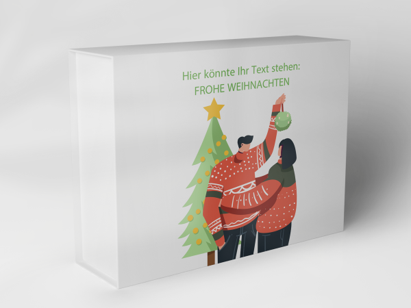 Geschenkbox "Weihnachtsbaum und Paar" 1007_08_0021 Geschenkbox "Weihnachtsbaum und Paar" 1007_08_0021