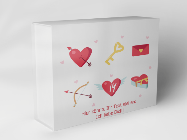 Geschenkbox "Herzen Pfeil und Brief" 1007_06_0018 Geschenkbox "Herzen Pfeil und Brief" 1007_06_0018