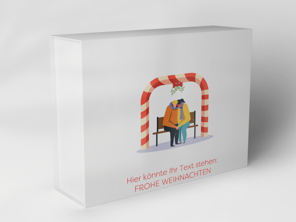 Geschenkbox "Weihnachtskuss unter Mistelzweig" 1007_08_0024 Geschenkbox "Weihnachtskuss unter Mistelzweig" 1007_08_0024