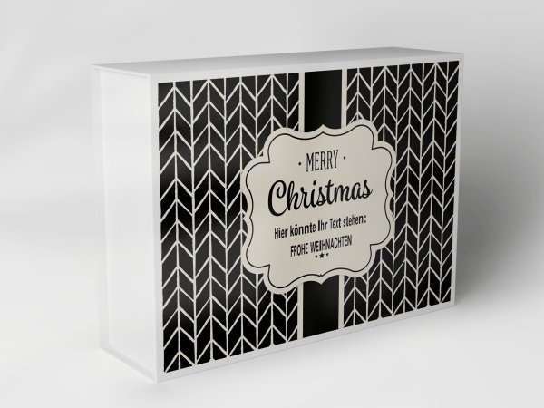 Geschenkbox "Weihnachtliche Chevronstreifen" 1007_08_0032 Geschenkbox "Weihnachtliche Chevronstreifen" 1007_08_0032