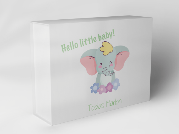 Geschenkbox "Elefant mit Blumen" 1007_01_0003 Geschenkbox "Elefant mit Blumen" 1007_01_0003