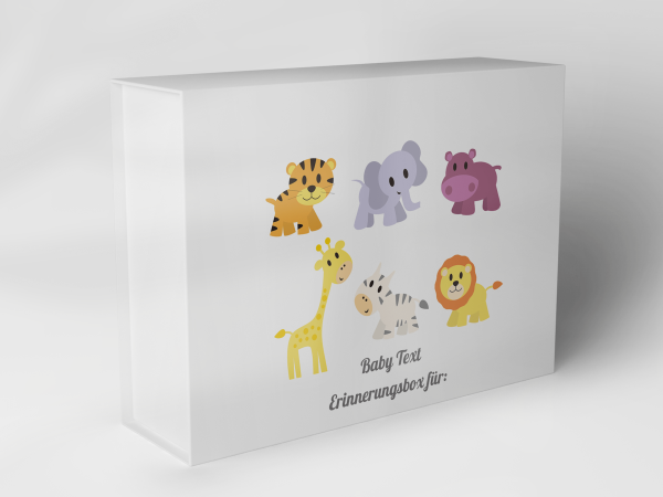 Geschenkbox "Safari Tiere" 1007_01_0018 Geschenkbox "Safari Tiere" 1007_01_0018