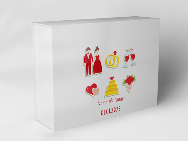 Geschenkbox "Hochzeitspaare Herzen Ringe Torte" 1007_05_0006 Geschenkbox "Hochzeitspaare Herzen Ringe Torte" 1007_05_0006