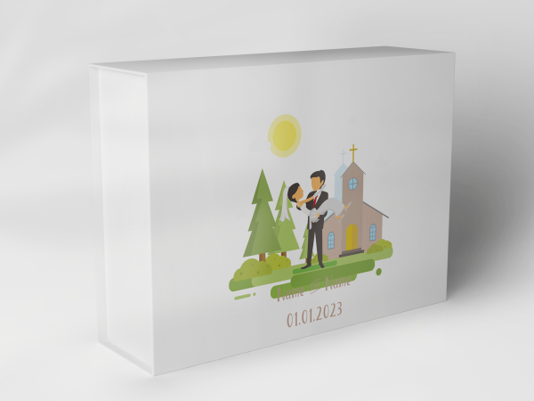 Geschenkbox "Brautpaar Kirche" 1007_05_0013 Geschenkbox "Brautpaar Kirche" 1007_05_0013