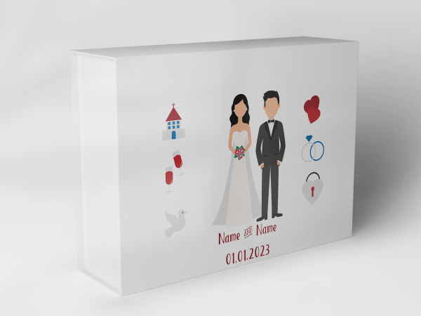Geschenkbox "Hochzeitspaare und Herzen" 1007_05_0010 Geschenkbox "Hochzeitspaare und Herzen" 1007_05_0010