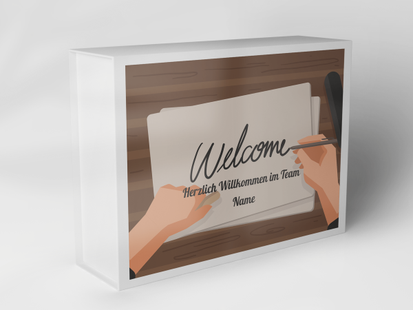 Geschenkbox "Willkommen Team Handschrift" 1007_07_0008 