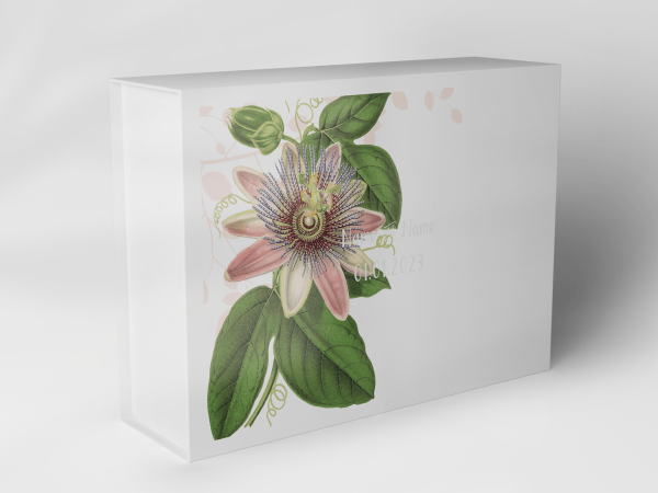 Geschenkbox "Passionsblume und Blätter" 1007_05_0016 Geschenkbox "Passionsblume und Blätter" 1007_05_0016