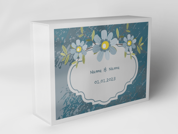 Geschenkbox "Blumenkranz und Blätter" 1007_05_0020 Geschenkbox "Blumenkranz und Blätter" 1007_05_0020