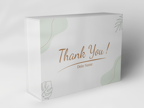 Geschenkbox "Pastellblätter und Schriftzug" 1007_02_0011 