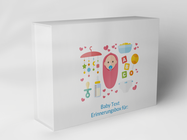 Geschenkbox "Babyausstattung und Herzen" 1007_01_0021 Geschenkbox "Babyausstattung und Herzen" 1007_01_0021