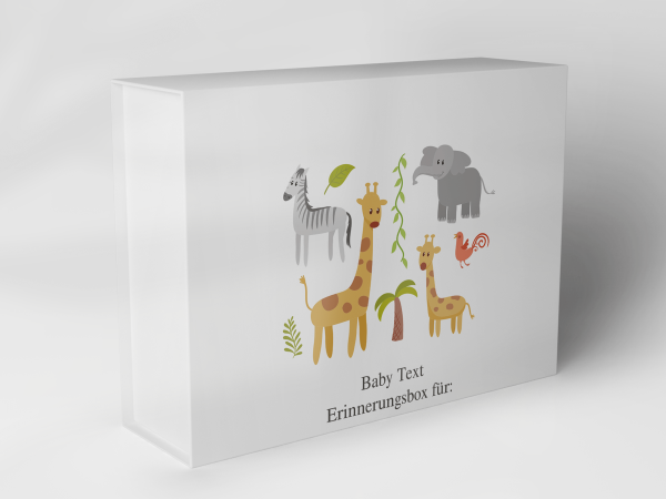 Geschenkbox "Tiere im Dschungel" 1007_01_0023 Geschenkbox "Tiere im Dschungel" 1007_01_0023
