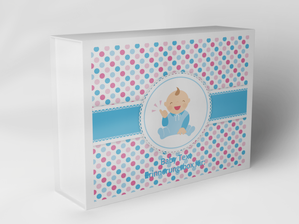 Geschenkbox "Punkte und Baby" 1007_01_0024 Geschenkbox "Punkte und Baby" 1007_01_0024