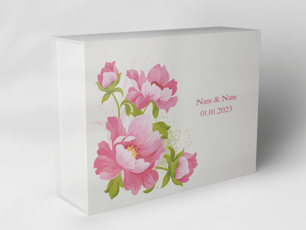 Geschenkbox "Pinke Blumen" 1007_05_0044 Geschenkbox "Pinke Blumen" 1007_05_0044