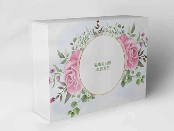 Geschenkbox "Rosengirlande mit Eukalyptus" 1007_05_0046 Geschenkbox "Rosengirlande mit Eukalyptus" 1007_05_0046