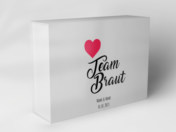 Geschenkbox "Herz Team Braut" 1007_05_0078 Geschenkbox "Herz Team Braut" 1007_05_0078