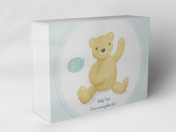 Geschenkbox "Teddybär mit Punkten" 1007_01_0032 Geschenkbox "Teddybär mit Punkten" 1007_01_0032