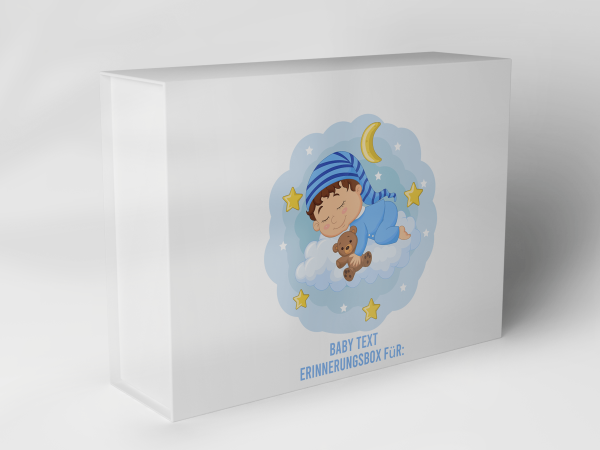 Geschenkbox "schlafendes Baby mit Sternen" 1007_01_0041 Geschenkbox "schlafendes Baby mit Sternen" 1007_01_0041