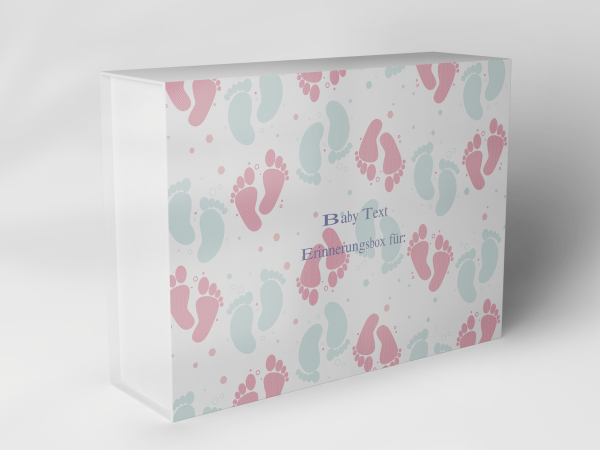 Geschenkbox "Babyfüße in Rosa und Mint" 1007_01_0045 Geschenkbox "Babyfüße in Rosa und Mint" 1007_01_0045