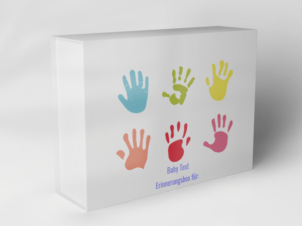Geschenkbox "bunte Handabdrücke" 1007_01_0046 Geschenkbox "bunte Handabdrücke" 1007_01_0046