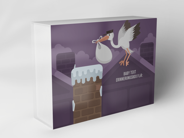 Geschenkbox "Storch und Schornsteine" 1007_01_0048 Geschenkbox "Storch und Schornsteine" 1007_01_0048