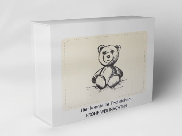 Geschenkbox "Teddybär Skizze" 1007_08_0040 Geschenkbox "Teddybär Skizze" 1007_08_0040