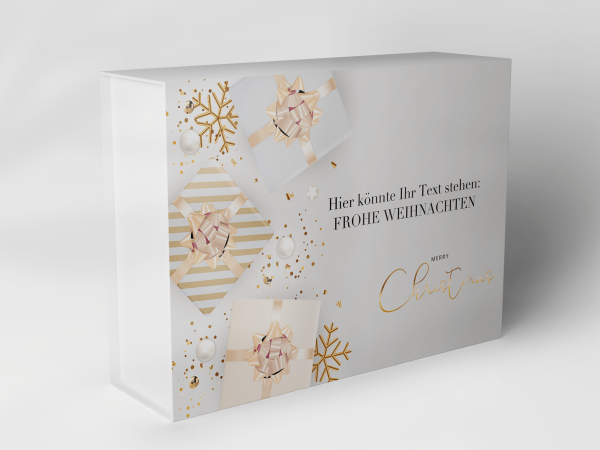 Geschenkbox "Weihnachtsschleifen Schneeflocken" 1007_08_0049 Geschenkbox "Weihnachtsschleifen Schneeflocken" 1007_08_0049
