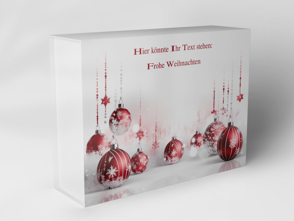Geschenkbox "Weihnachtskugeln und Sterne" 1007_08_0064 Geschenkbox "Weihnachtskugeln und Sterne" 1007_08_0064