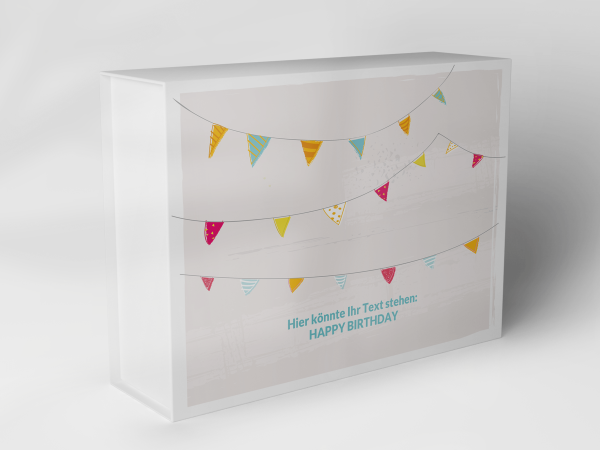 Geschenkbox "Wimpelgirlande Geburtstag" 1007_04_0034 Geschenkbox "Wimpelgirlande Geburtstag" 1007_04_0034