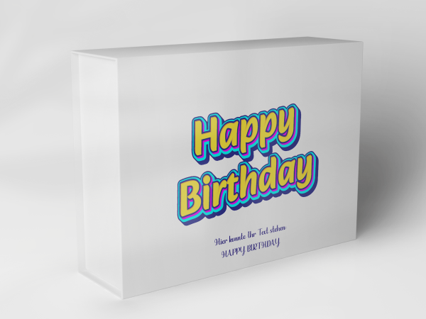 Geschenkbox "Happy Birthday Schriftzug" 1007_04_0050 Geschenkbox "Happy Birthday Schriftzug" 1007_04_0050