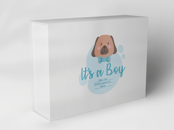 Geschenkbox "Hundewelpe und Blasen" 1007_01_0056 Geschenkbox "Hundewelpe und Blasen" 1007_01_0056