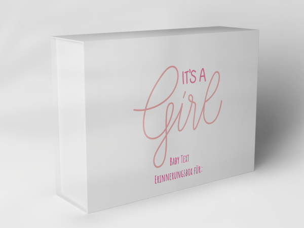 Geschenkbox "Its a Girl Babytext" 1007_01_0062 Geschenkbox "Its a Girl Babytext" 1007_01_0062