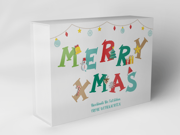 Geschenkbox "Weihnachtsbuchstaben und Sterne" 1007_08_0078 Geschenkbox "Weihnachtsbuchstaben und Sterne" 1007_08_0078