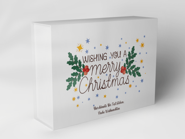 Geschenkbox "Weihnachtssterne und Blätter" 1007_08_0079 Geschenkbox "Weihnachtssterne und Blätter" 1007_08_0079